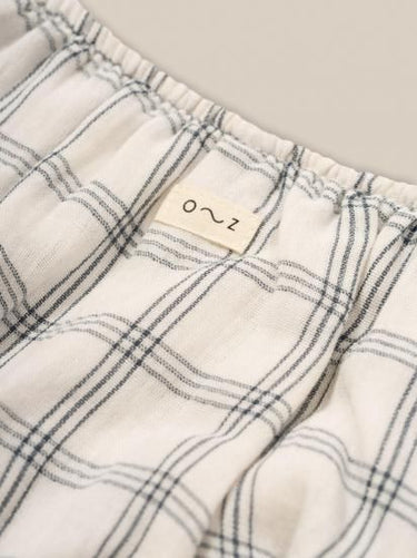 organic zoo オーガニックズー Navy Window Check Shortie 16SNWCOZ