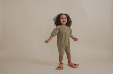 organic zoo オーガニックズー Dusky Checkboard Terry Beach Romper 16BRDCOZ