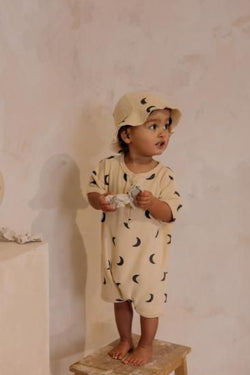 organic zoo オーガニックズー Pebble Midnight Terry Beach Romper BRPMOZ