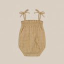 organic zoo オーガニックズー Grid Check Spaghetti Bodysuit Wheat 16SPBWGC