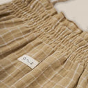 organic zoo オーガニックズー Grid Check Spaghetti Bodysuit Wheat 16SPBWGC