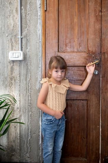 ★2025SS★Kalinka Kids カリンカキッズ Milano Top Latte