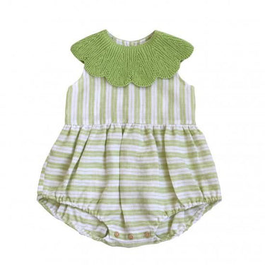 ★2025SS★Kalinka Kids カリンカキッズ Cordelia Romper Lime Stripe