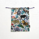 NathalieLete ナタリーレテ Nathalie Lete Satin drawstring pouch Jungle 511151