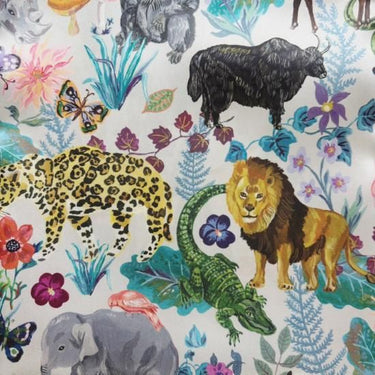 NathalieLete ナタリーレテ Nathalie Lete Satin drawstring pouch Jungle 511151
