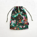 NathalieLete ナタリーレテ Nathalie Lete Satin drawstring pouch Cats 511152