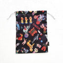 NathalieLete ナタリーレテ Nathalie Lete Satin drawstring pouch Circus 511155