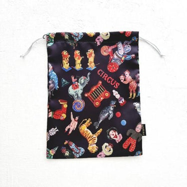 NathalieLete ナタリーレテ Nathalie Lete Satin drawstring pouch Circus 511155