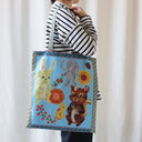 NathalieLete ナタリーレテ Nathalie Lete Pocketable Big tote bag Squirrel-BL 511174