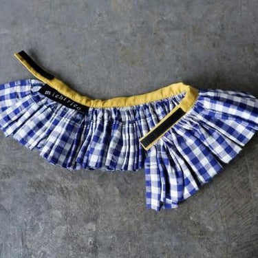 ★先行受注予約★2025AW★michirico DOG★michirico ミチリコ DOG Shirring check gather collar MR-D-003