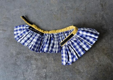 ★先行受注予約★2025AW★michirico DOG★michirico ミチリコ DOG Shirring check gather collar MR-D-003