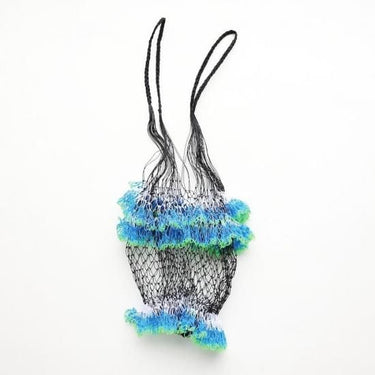 yao ヤオ Net frill bag ネットフリルバッグ Net frill bag BK×BL 950032