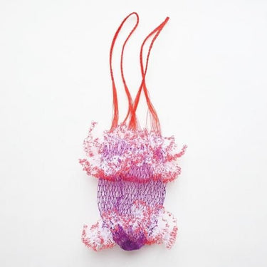 yao ヤオ Net frill bag ネットフリルバッグ Net frill bag PU×WH 950033