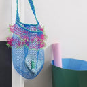 yao ヤオ Net frill shoulder ネットフリルショルダー Blue 950024