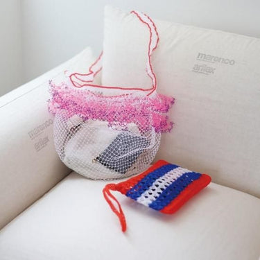 yao ヤオ Net frill shoulder ネットフリルショルダー Pink 950025