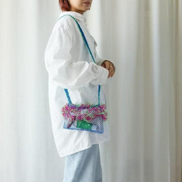 yao ヤオ Net frill pochette ネットフリルポシェット White 950011
