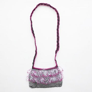 yao ヤオ Net frill pochette ネットフリルポシェット Black 950012
