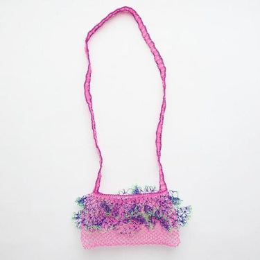 yao ヤオ Net frill pochette ネットフリルポシェット Pink 950015
