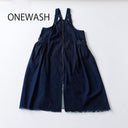 ★8-10月入荷予定ご予約★2025AW★nunuforme ヌヌフォルム デニムジップアップジャンスカ one-Wash adult 04-nf24-490-038