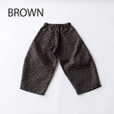 ★8-10月入荷予定ご予約★2025AW★nunuforme ヌヌフォルム ダブルタックパンツ Brown 08-nf24-620-249