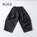 ★8-10月入荷予定ご予約★2025AW★nunuforme ヌヌフォルム ダブルタックパンツ Black 08-nf24-620-249