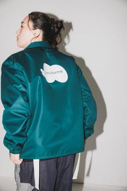 ★8-10月入荷予定ご予約★2025AW★nunuforme ヌヌフォルム inuinuコーチジャケット Green 22-nf24-132-033