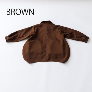 ★8-10月入荷予定ご予約★2025AW★nunuforme ヌヌフォルム サークルジップシャツ Brown 27-nf24-522-241