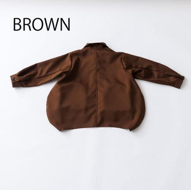 ★8-10月入荷予定ご予約★2025AW★nunuforme ヌヌフォルム サークルジップシャツ Brown 27-nf24-522-241