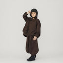 ★8-10月入荷予定ご予約★2025AW★nunuforme ヌヌフォルム サークルジップシャツ Brown 27-nf24-522-241