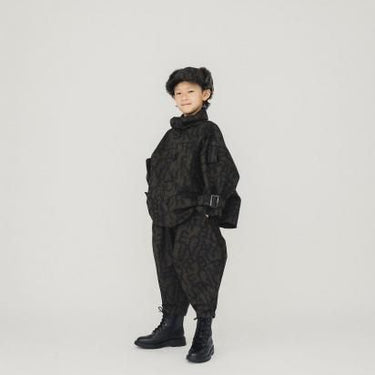 ★8-10月入荷予定ご予約★2025AW★nunuforme ヌヌフォルム ワイドジャケット Khaki×Navy 29-nf24-106-244