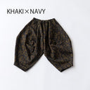★8-10月入荷予定ご予約★2025AW★nunuforme ヌヌフォルム NOISE NUNU ロゴポインテッドパンツ Khaki×Navy 30-nf24-621-244