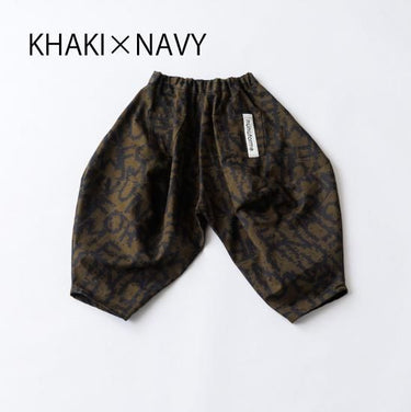 ★8-10月入荷予定ご予約★2025AW★nunuforme ヌヌフォルム NOISE NUNU ロゴポインテッドパンツ Khaki×Navy 30-nf24-621-244