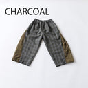 ★8-10月入荷予定ご予約★2025AW★nunuforme ヌヌフォルム チェックヘムタブパンツ Charcoal 35-nf24-631-251