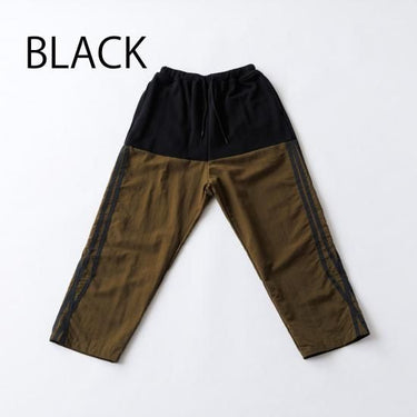 ★8-10月入荷予定ご予約★2025AW★nunuforme ヌヌフォルム ランダムラインパンツ Black 38-nf24-823-503