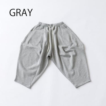★8-10月入荷予定ご予約★2025AW★nunuforme ヌヌフォルム スウェットポインテッドパンツ Gray ns-921-503