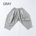 ★8-10月入荷予定ご予約★2025AW★nunuforme ヌヌフォルム スウェットポインテッドパンツ Gray ns-921-503