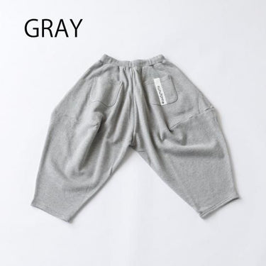★8-10月入荷予定ご予約★2025AW★nunuforme ヌヌフォルム スウェットポインテッドパンツ Gray ns-921-503
