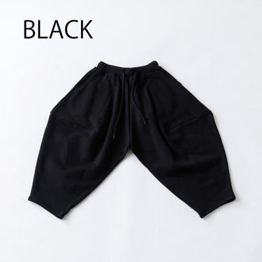 ★8-10月入荷予定ご予約★2025AW★nunuforme ヌヌフォルム スウェットポインテッドパンツ Black ns-921-503