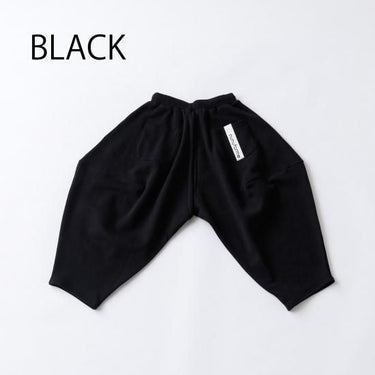 ★8-10月入荷予定ご予約★2025AW★nunuforme ヌヌフォルム スウェットポインテッドパンツ Black ns-921-503
