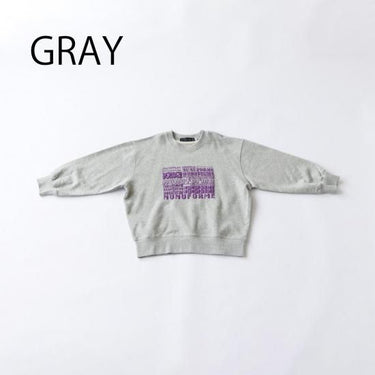 ★8-10月入荷予定ご予約★2025AW★nunuforme ヌヌフォルム various nunuformeロゴ Gray nt24-002-11