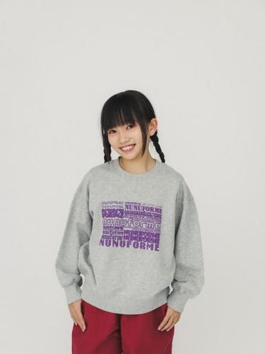 ★8-10月入荷予定ご予約★2025AW★nunuforme ヌヌフォルム various nunuformeロゴ Gray nt24-002-11