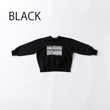 ★8-10月入荷予定ご予約★2025AW★nunuforme ヌヌフォルム various nunuformeロゴ Black nt24-002-11