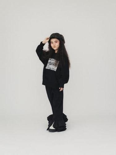 ★8-10月入荷予定ご予約★2025AW★nunuforme ヌヌフォルム various nunuformeロゴ Black nt24-002-11