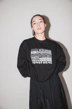 ★8-10月入荷予定ご予約★2025AW★nunuforme ヌヌフォルム various nunuformeロゴ Black nt24-002-11