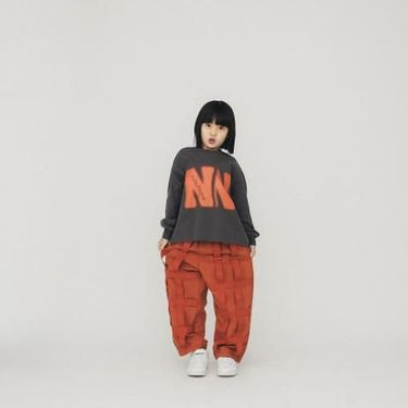 ★8-10月入荷予定ご予約★2025AW★nunuforme ヌヌフォルム NNプリント Charcoal nt24-007-03