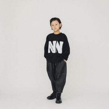 ★8-10月入荷予定ご予約★2025AW★nunuforme ヌヌフォルム NNプリント Black nt24-007-03