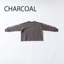 ★8-10月入荷予定ご予約★2025AW★nunuforme ヌヌフォルム nunuforme袖プリント Charcoal nt24-007-04