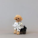★frankygrow DOG★frankygrow フランキーグロウ フリルチュールTシャツドレス WHITE-BLACK 25F2DG006