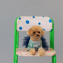★frankygrow DOG★frankygrow フランキーグロウ フリルチュールTシャツドレス GRAY-GREEN 25F2DG006