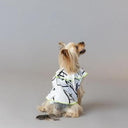 ★frankygrow DOG★frankygrow プリーツカラーシャツ WHITE-BLACK 25F2DG008